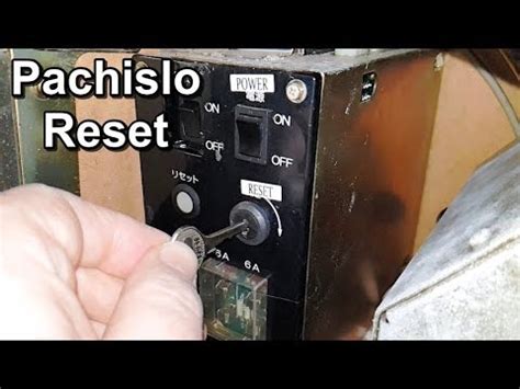 how to reset a fruit machine|Resetting a Pachislo Slot Machine .